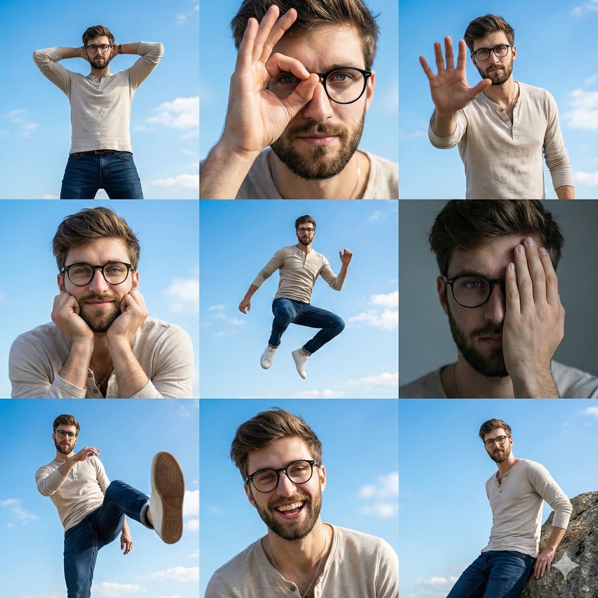 Awesome GPT4o/GPT-4o Image Prompts-3x3网格照片拼贴