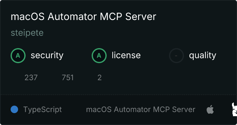 macOS Automator Server MCP 服务器