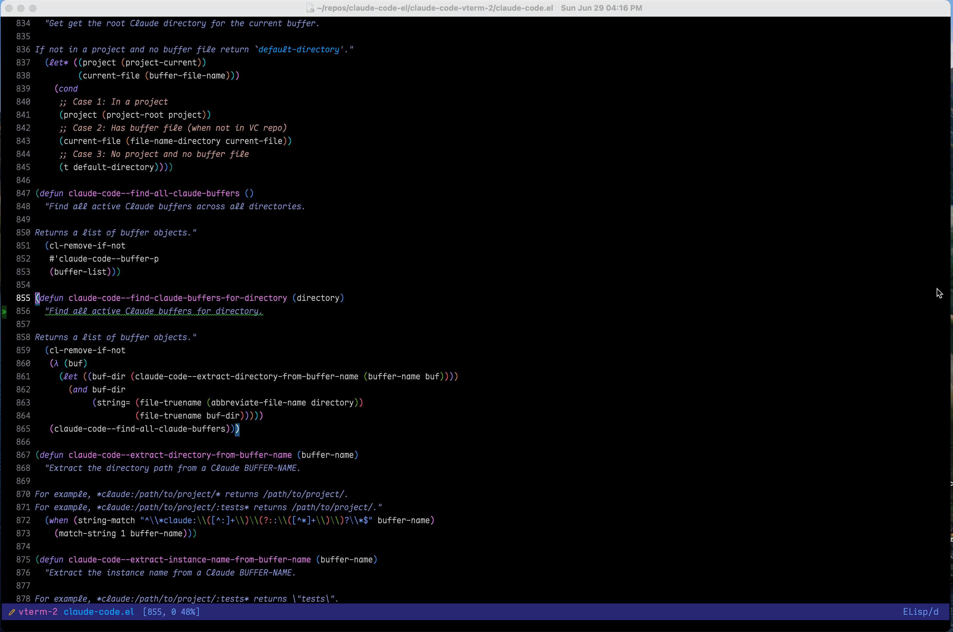 Claude Code Emacs 演示