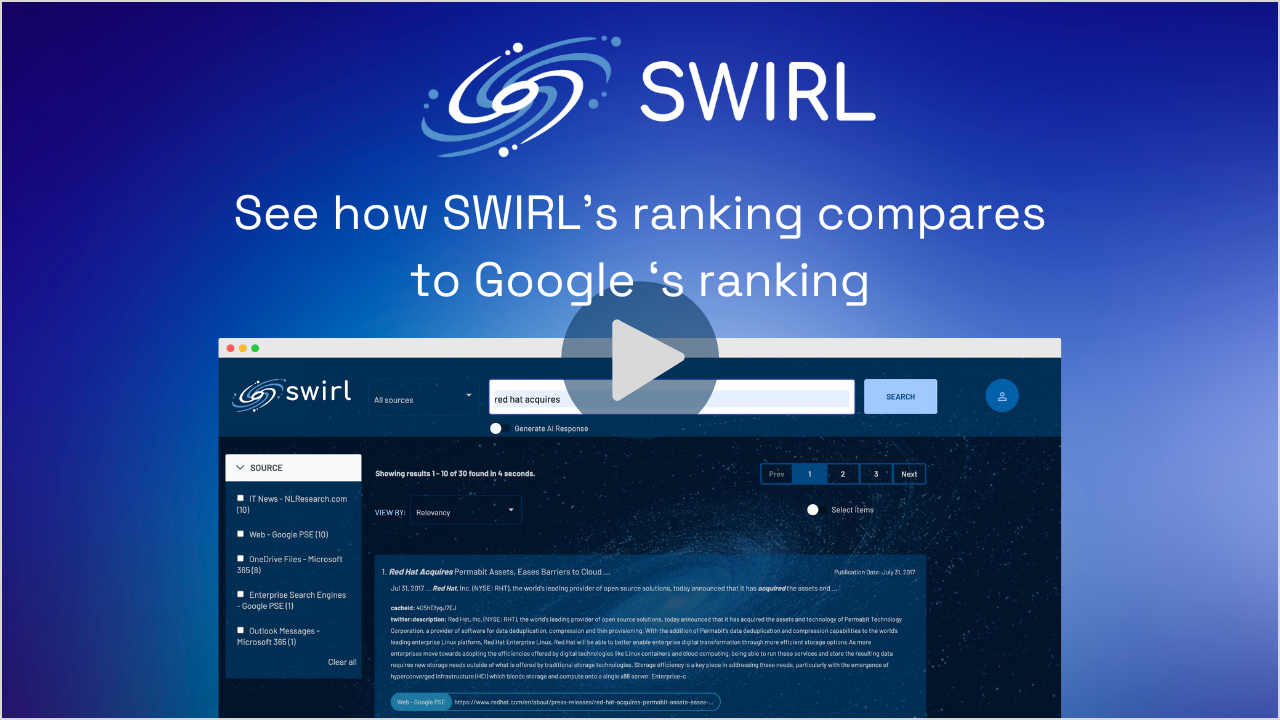 SWIRL vs Google排名