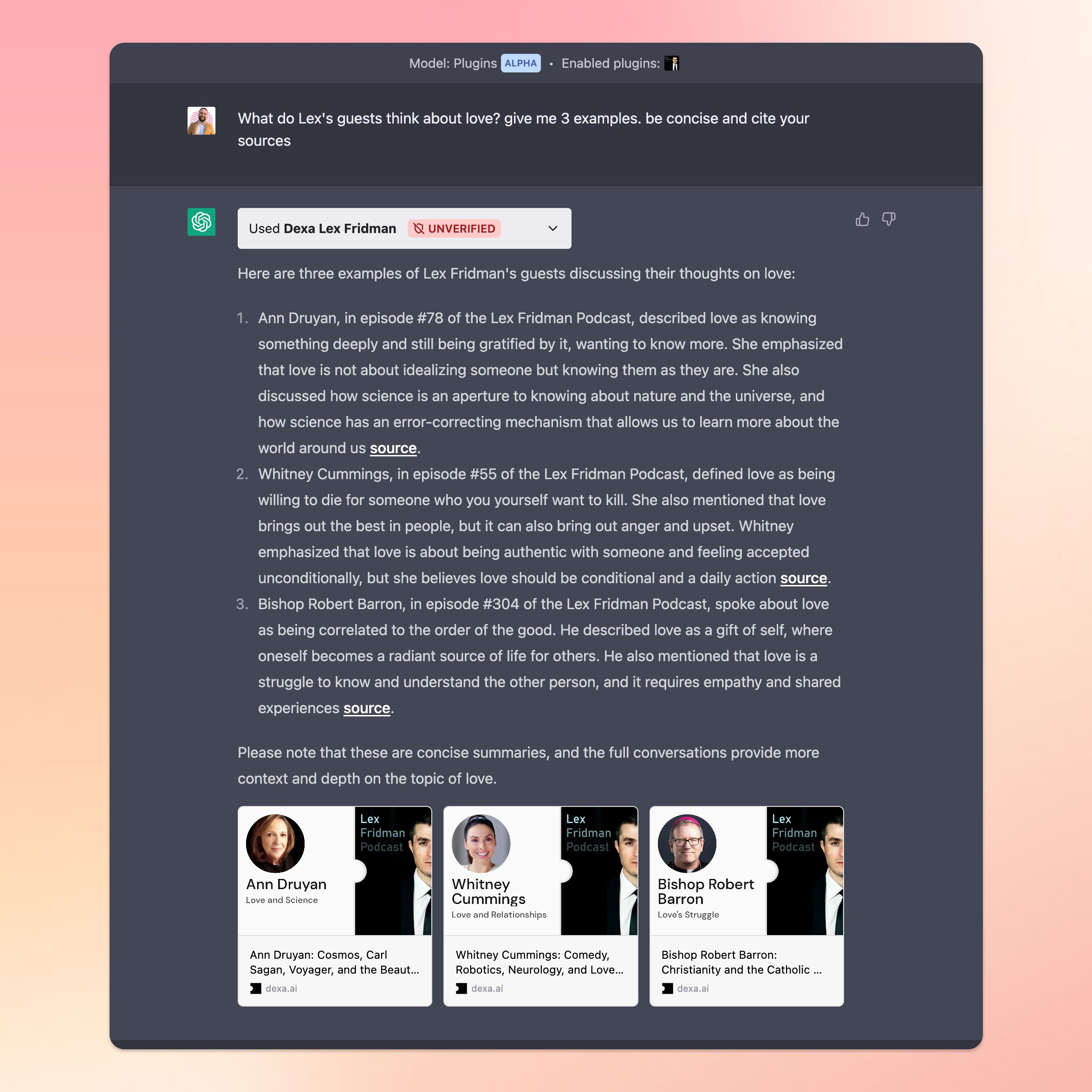 Lex 的嘉宾们对爱情有何看法？