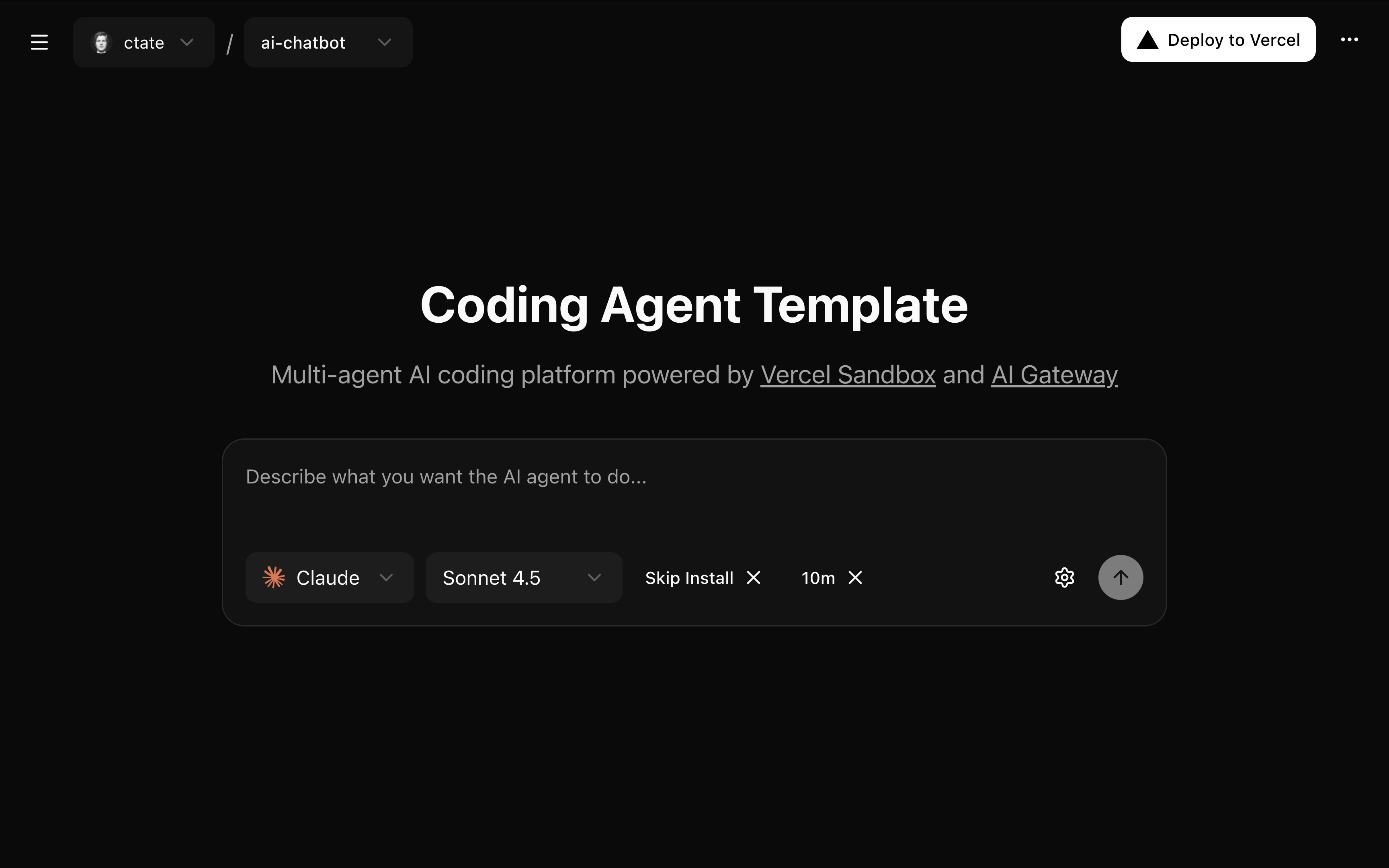 coding-agent-template hero image