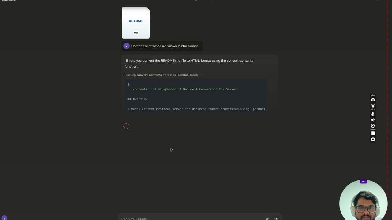mcp-pandoc - v1：使用 MCP 服务器为 Claude 提供无缝文档格式转换