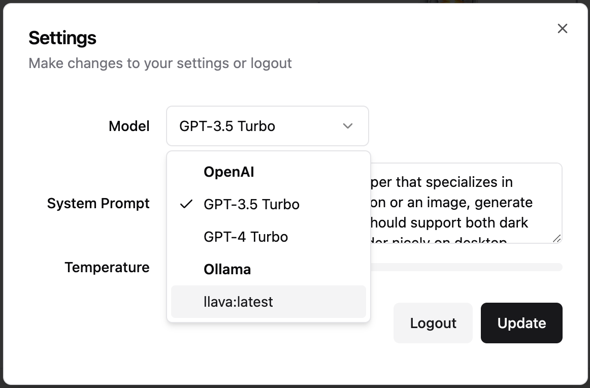 选择 Ollama 模型