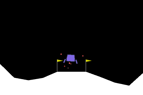 lunarlander 训练预览