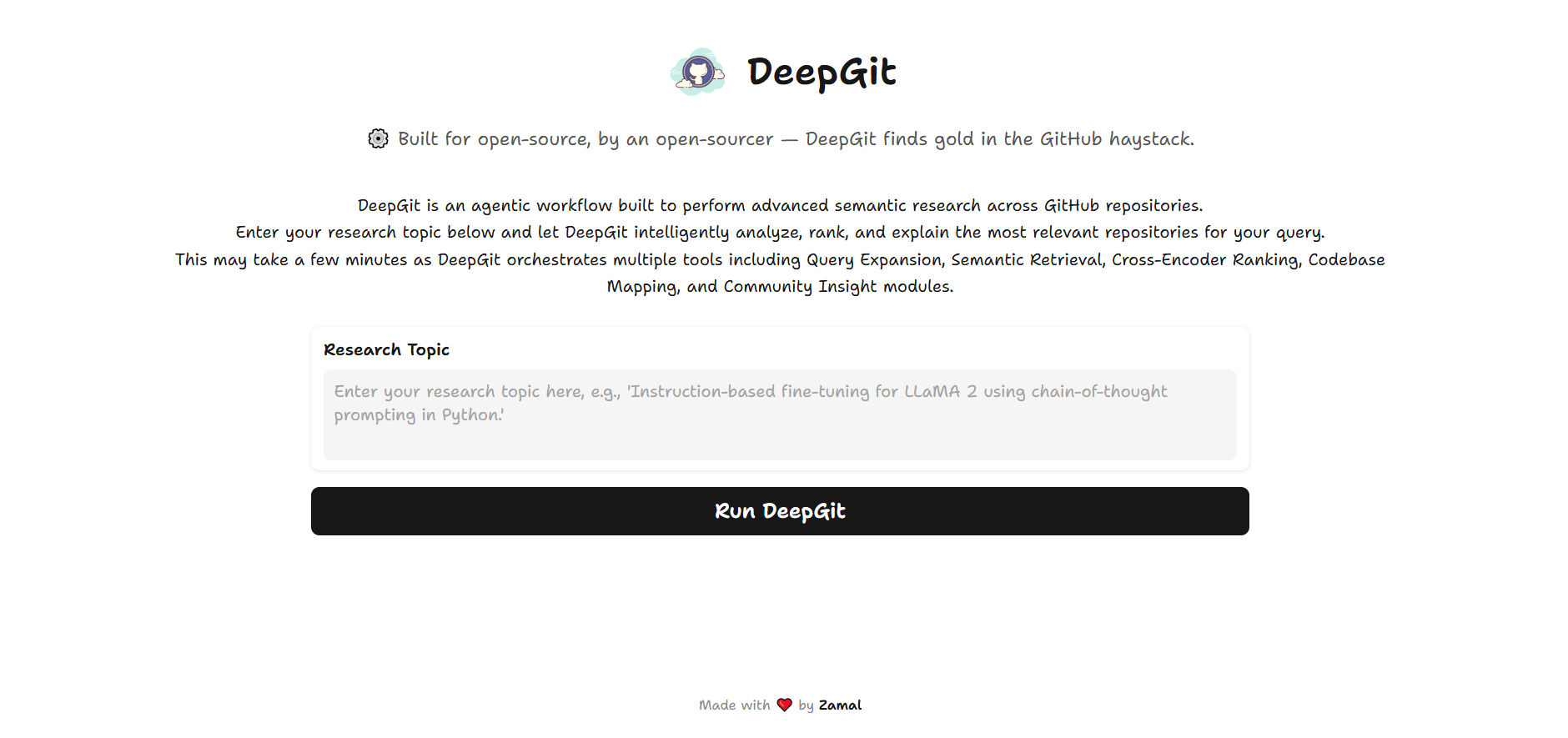 DeepGit 控制台